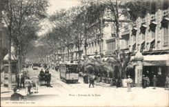 - Avenida de la estacion - CPA agradable