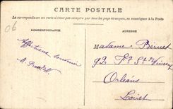 Cannes - a corner of the Port and the Mount Knight - CPA