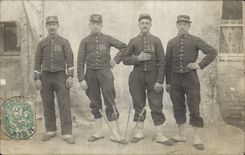 Real photo Militaria Soldats has Sissonne