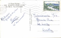 San Martin Vesubie - vision - CPA