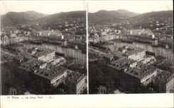 - El puerto viejo - carta estereoscopica agradable - CPA