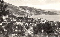 Menton - Panorama on the City and Cornoles district - CPA