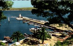 Sanary - the Port and the Pier - CPA