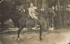 Real photo Riding Militaria Camp of Bitche 1921