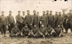 Real photo Ayoes Loiret Militaria Soldiers