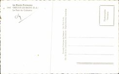 Greoux les Bains - the Bridge of Collostre - CPA