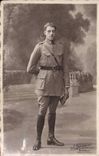 Real photo Militaria Soldier Sereni Bordeaux