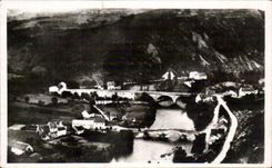 Valley of Sioule - Panorama of the Two Bridges of Menat - CPA