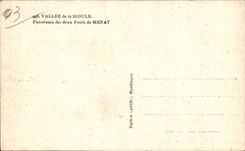 Valley of Sioule - Panorama of the Two Bridges of Menat - CPA