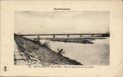 St Germain of the Pits - Bridge of the Railroad on Allier - CPA
