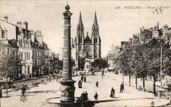 Moulins - Place Allier - CPA