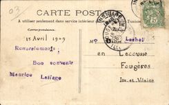 Bourbonnais - Souvenir - houx - holly - horse of iron - horseshoe - CPA