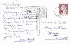 Vichy - Vue Aerienne sur la Poste - La Gare - Reine des Villes d Eaux - CPA 