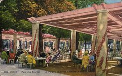Vichy - Illustration - Parc des Sources - La Pergola - CPA 