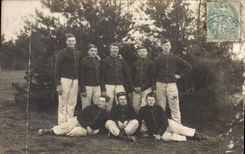 Real photo Militaria Northern Busigny Soldiers