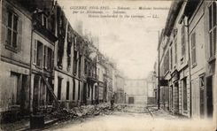 Soissons - Bombardees Houses by the Germans - CPA