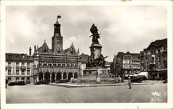 Saint Quentin - monumento del ayuntamiento de la defensa y - CPA