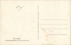 Laon - Vue Panoramique de Vaux - CPA 