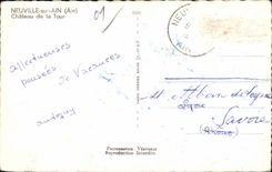 Neuville on Ain - Castle of the Tower - CPA