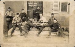 CARTE PHOTO Militaria Soldats Croix rouge Red cross