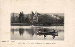 Nantua - a Corner of the Lake and Dumont Castle - CPA