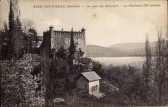 Bourdeau - the Lake of Le Bourget - the Castle - CPA