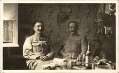 CARTE PHOTO Militaria Soldats Officiers