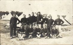 CARTE PHOTO Militaria Soldat Mourmelon