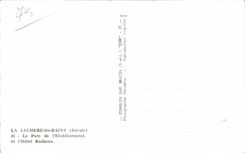 Lechere les Bains - the Park of Establishment - Radiana Hotel - CPA