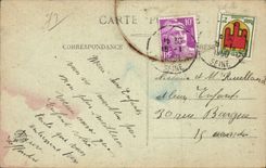 Conflans - the Red Castle - old residence - CPA