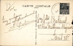 Flumet - View and Mount Blanc - CPA