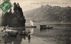 Surroundings Aix les Bains - Lake of Le Bourget - the Tooth of the Cat - CPA