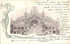 Paris - Fair Universal of 1900 - the Palate of Electricity and the Castle water - Illustration - CPA