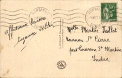 Paris - Fair Universal of 1937 - Houses of Switzerland and Italy - CPA