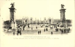 Paris - Exposition Universelle de 1900 - Le Pont ALexandre III et l Esplanade des Invalides - CPA