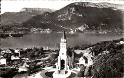 CPSM Annecy La visitation le lac le Parmelon et le Mont Veyrier