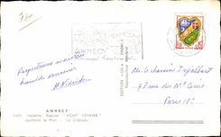 CPSM Annecy Vedette rapide Mont Veyrier