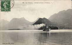 Annecy - Arrivee du Bateau a Talloires - CPA 