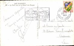 Annecy - Le Petit Lac et le Massif des Bauges - CPA