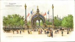 Paris - Fair Universal 1900 - the Monumental Gate - CPA