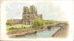 Paris - 4 - Notre Dame - CPA