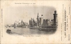 Paris - Fair Universal 1900 - Terrace of the foreign Palates - CPA