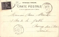 Malo les Bains - the Dam and the Beach - CPA