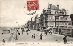 Malo les Bains - La Digue de Mer - CPA
