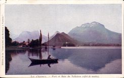 CPA Lake Annecy Port and bay of Talloires (effect of the morning)