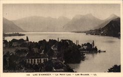 CPA Lac d Annecy Le petit lac Les bauges