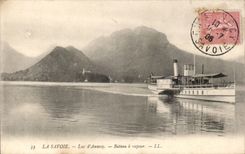 CPA Lac d Annecy Bateau a vapeur 