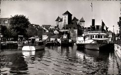 CPSM Annecy Le port et le chateau