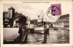 CPA Annecy Le port et le chateau des Ducs de Savoie