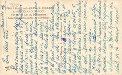 CPA Route of Saint Gervais les Bains has St Nicolas de Veroce Vue on the collar of the Catch